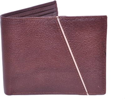 

Fashion ALW Men Brown Genuine Leather Wallet(5 Card Slots)