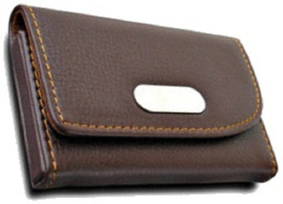 

ShopoSite Men Brown Artificial Leather Card Holder(1 Card Slot)