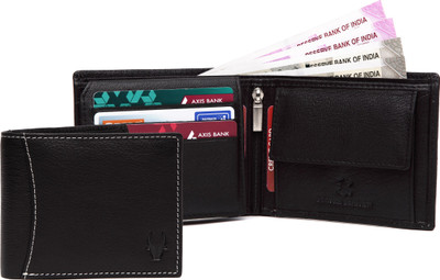 

WildHorn Men Black Genuine Leather Wallet(7 Card Slots)