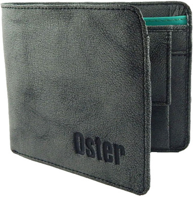 

Oster Men Grey Genuine Leather Wallet(8 Card Slots), Multicolor