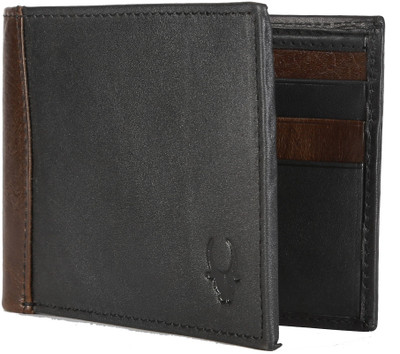 

WildHorn Men Black Genuine Leather Wallet(6 Card Slots)