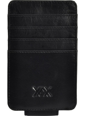 

XAX Men Black Genuine Leather Money Clip(6 Card Slots)