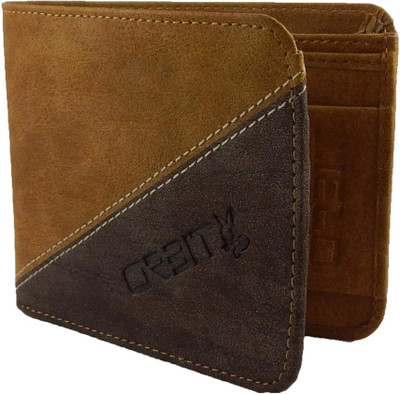 

Orbit Men Tan Genuine Leather Wallet(5 Card Slots)