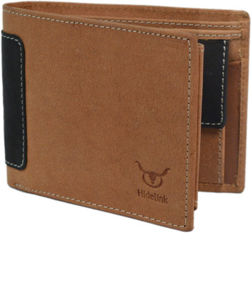 

Hidelink Men Casual, Formal Brown Genuine Leather Wallet(9 Card Slots)