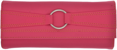 

Cuddle Girls Multicolor Fabric Wallet(4 Card Slots), Pink