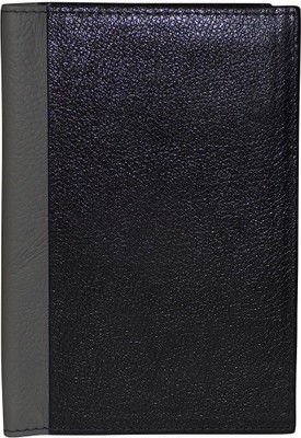 

Style 98 Men Multicolor Genuine Leather Wallet(4 Card Slots), Black:grey