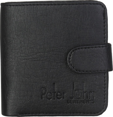 

Peter John Leather's Men Black Artificial Leather Wallet(3 Card Slots)