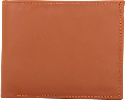 

Lady bar Men Tan Genuine Leather Wallet(4 Card Slots)