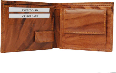 

Delano Men Tan Genuine Leather Wallet(7 Card Slots)