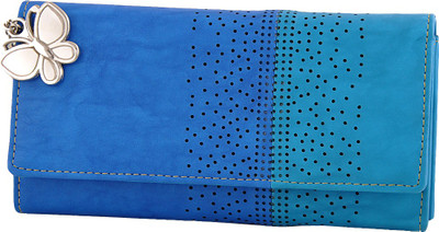 

Butterflies Casual Blue Clutch
