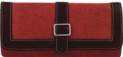 

Fantosy Women Orange Artificial Leather Wallet(5 Card Slots), Orange and brown