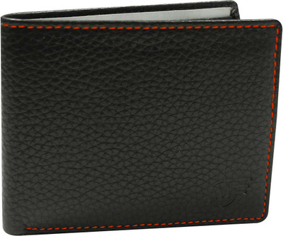 

The Purple Marke Men Black Artificial Leather Wallet(3 Card Slots)