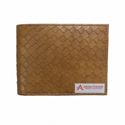 

Arose Fashion Men Beige Artificial Leather Wallet(5 Card Slots)