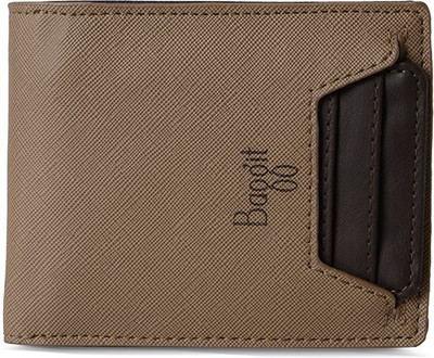 

Baggit Men Beige Artificial Leather Wallet(6 Card Slots), Smoke