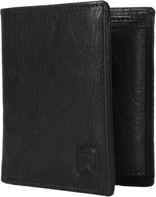 

Regnum Men Black Genuine Leather Wallet(5 Card Slots)