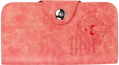 

Sanshul Girls Orange Canvas Card Holder(18 Card Slots)