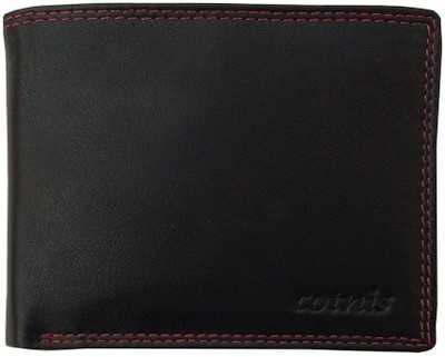 

Cotnis Men Black Genuine Leather Wallet(6 Card Slots)