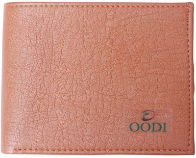 

OODI Men Brown Genuine Leather Wallet(2 Card Slots)