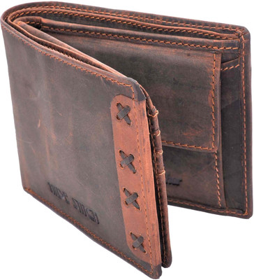 

Hidestitch Men Brown Genuine Leather Wallet(7 Card Slots), Dark brown-05