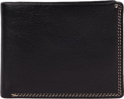 

Shockyfi Men Black Genuine Leather Wallet(8 Card Slots)