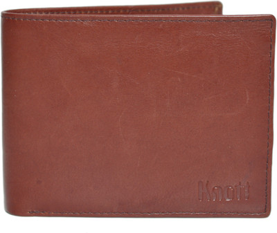 

Knott Men Brown Genuine Leather Wallet(9 Card Slots), Brown-12