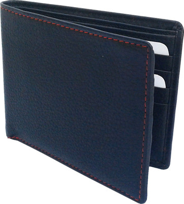 

NUKAICHAU Men Black Genuine Leather Wallet(6 Card Slots), Blk