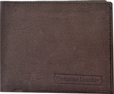 

P&Y Fashion Men Brown Genuine Leather Wallet(4 Card Slots)