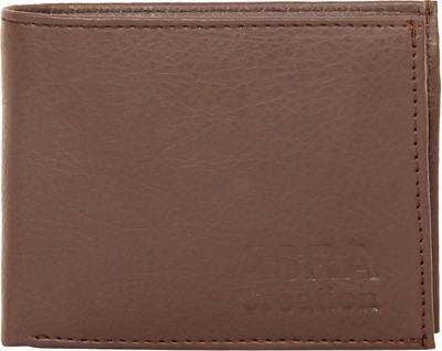 

ASRA Creation Men Brown Genuine Leather Wallet(3 Card Slots)
