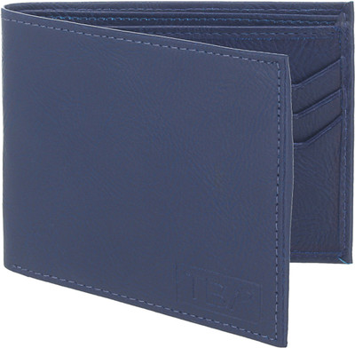 

The Blue Pink Men Blue Artificial Leather Wallet(6 Card Slots), Blue-07