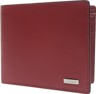 

La Roma Men Maroon Genuine Leather Wallet(6 Card Slots), Cherry