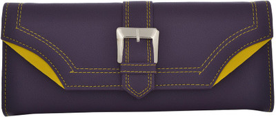 

Cuddle Girls Casual, Formal, Travel, Trendy Multicolor Fabric Wallet(4 Card Slots), Purple