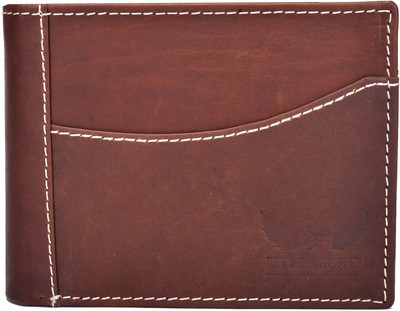 

AJ Fashions Men Brown Genuine Leather Wallet(9 Card Slots)