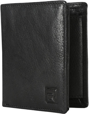 

Regnum Men Black Genuine Leather Wallet(6 Card Slots)