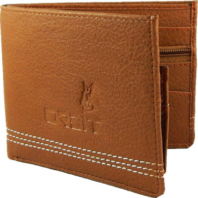 

Orbit Men Tan Genuine Leather Wallet(7 Card Slots)