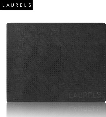 

Laurels Men Black Artificial Leather Wallet(6 Card Slots)