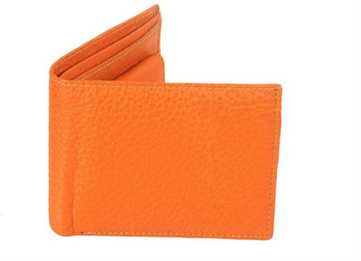 

Creative India Exports Men Orange Genuine Leather Wallet(7 Card Slots)