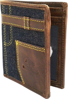 

NUKAICHAU Men Brown Genuine Leather Wallet(8 Card Slots), Brn 8