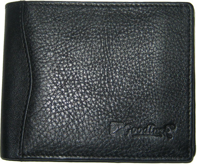 

Goodluck Men Black Genuine Leather Wallet(8 Card Slots)
