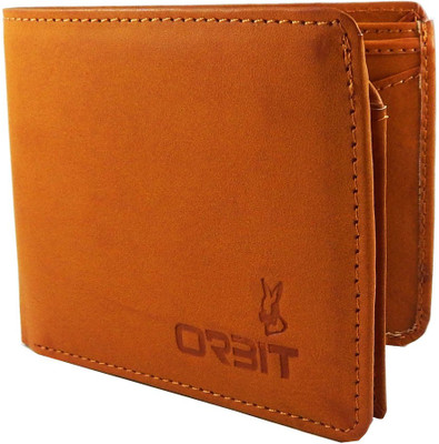 

Orbit Men Tan Genuine Leather Wallet(6 Card Slots)