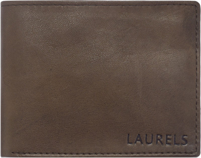

Laurels Men Brown Genuine Leather Wallet(7 Card Slots)