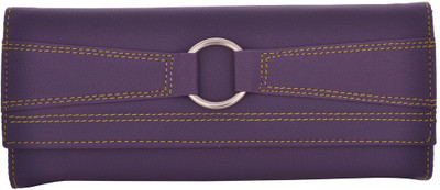 

Cuddle Girls Casual, Formal, Travel, Trendy Multicolor Fabric Wallet(4 Card Slots), Purple