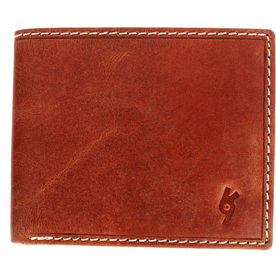 

Garri Men Brown Genuine Leather Wallet(7 Card Slots)