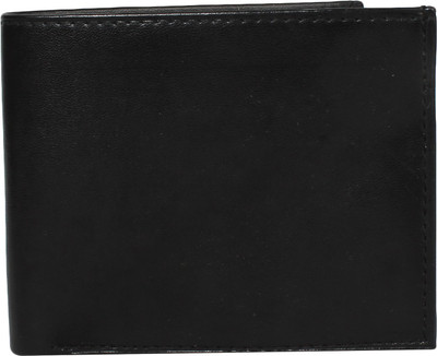 

Klaska Men Casual Black Genuine Leather Wallet(4 Card Slots)