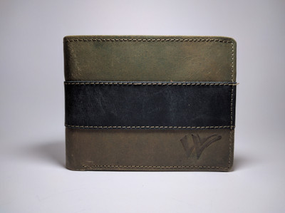 

Wallet Villa Men Green, Black Genuine Leather Wallet(6 Card Slots), Black;green