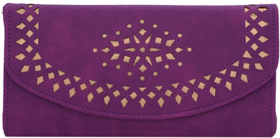 

Fantosy Women Purple Artificial Leather Wallet(4 Card Slots)