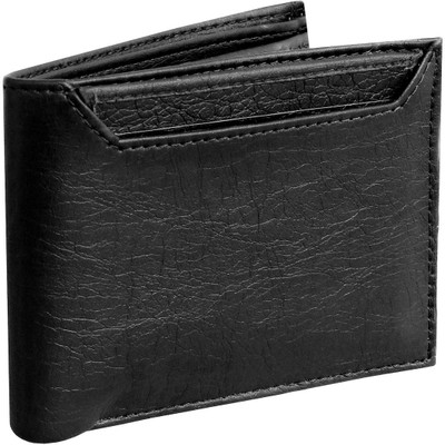 

Pellcaso Men Black Artificial Leather Wallet(6 Card Slots)