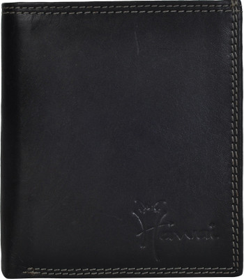 

Hawai Men Black Genuine Leather Wallet(13 Card Slots)