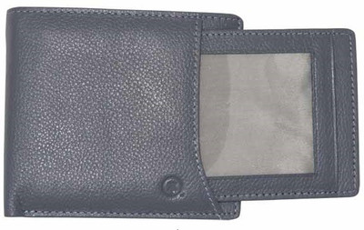 

Hidepark Men Grey Genuine Leather Wallet(4 Card Slots)