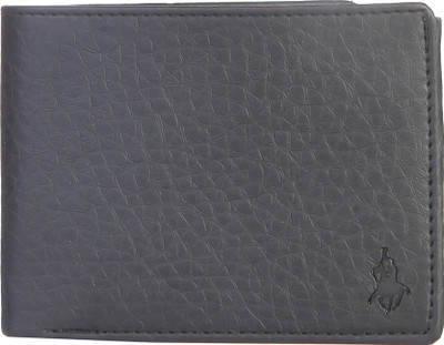 

Royal County Of Berkshire Polo Club Men Black Artificial Leather Wallet(6 Card Slots), Black-02