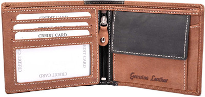 

Hidestitch Boys Tan Genuine Leather Wallet(7 Card Slots), Tan-01